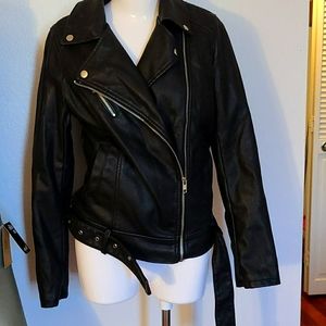 Moto Faux Leather Jcket